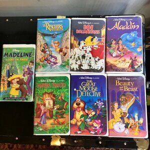 VHS Disney Classic Black Dimond Masterpiece Video Tapes Lot Untested